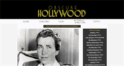 Desktop Screenshot of obscurehollywood.net